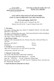 Giấy Phép Kinh Doanh